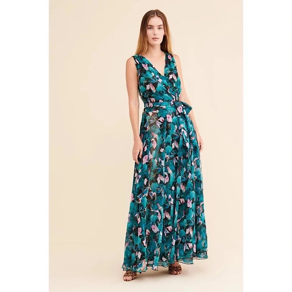 Free People Eywasouls Malibu Exotic Orchid Maxi Dress